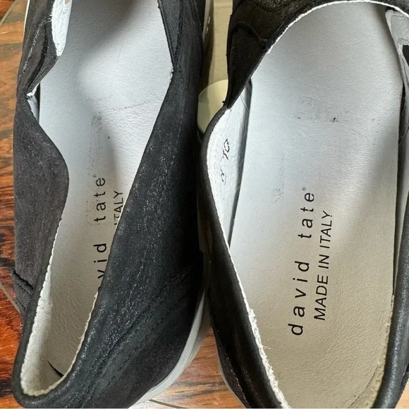 DAVID TATE Valentina Metallic Slip-On Sneaker - Black / Rose Leather - Picture 13 of 15